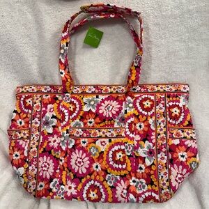 Vera Bradley Pink and Orange Floral Tote